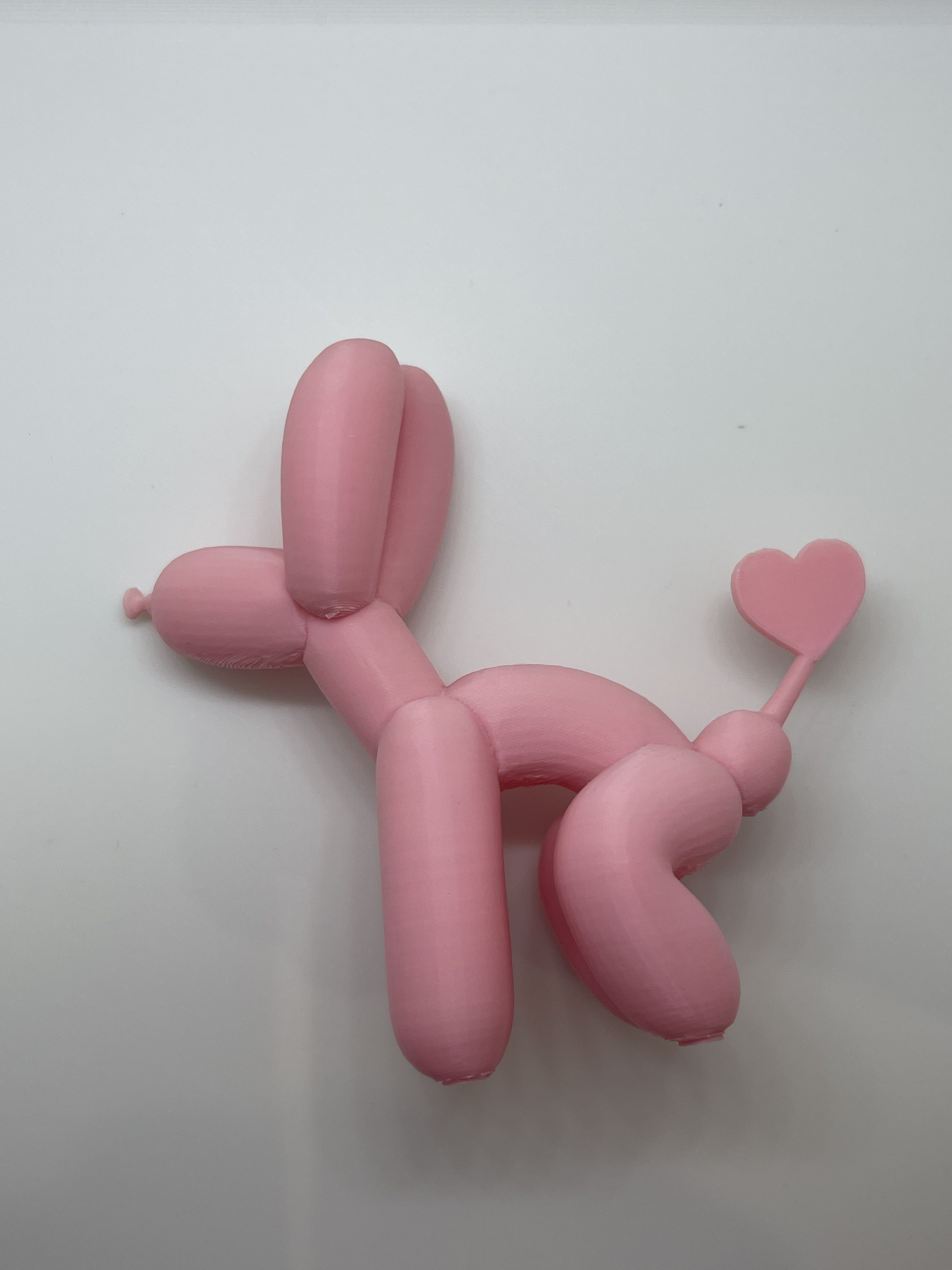 pink valentine pooping balloon dog