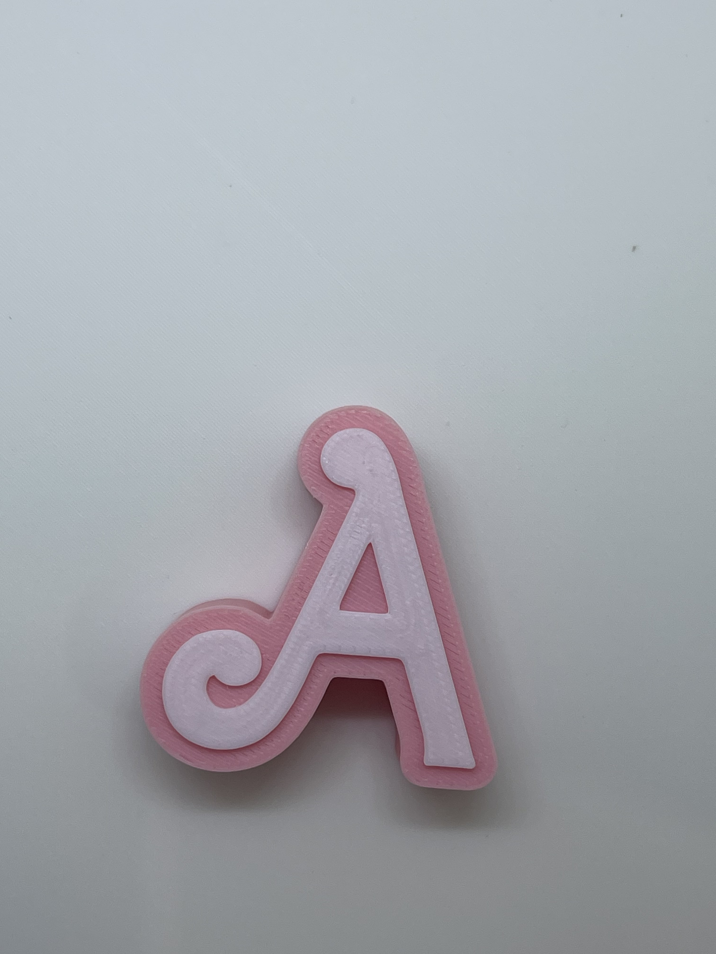 Pink Barbie themed A straw topper